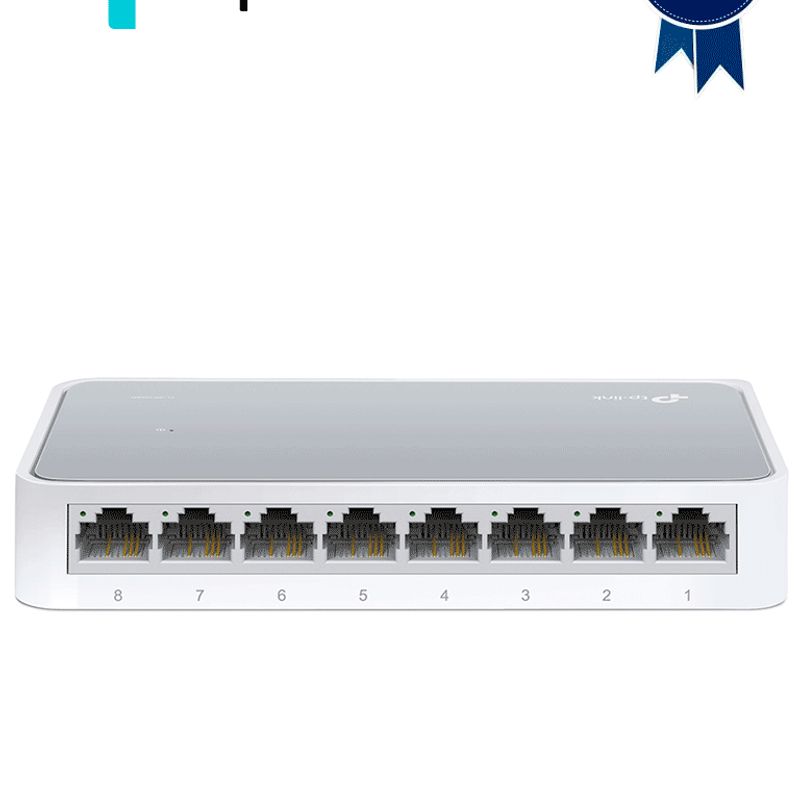 Tplink Tlsf1008d  Switch De Escritorio Con 8 Puertos Rj45 Fast Ethernet Diseno De Plástico Y Configuración Plug And Play. Viva