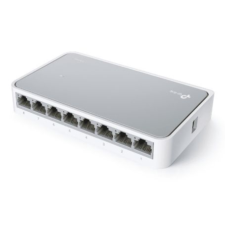 Tplink Tlsf1008d  Switch De Escritorio Con 8 Puertos Rj45 Fast Ethernet Diseno De Plástico Y Configuración Plug And Play. Viva