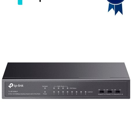 Tplink Tlsf1008lp   Switch Poe No Administrable Con 8 Puertos Fast Ethernet Incluidos 4 Puertos Poe Af. Ofrece Un Presupuesto Po