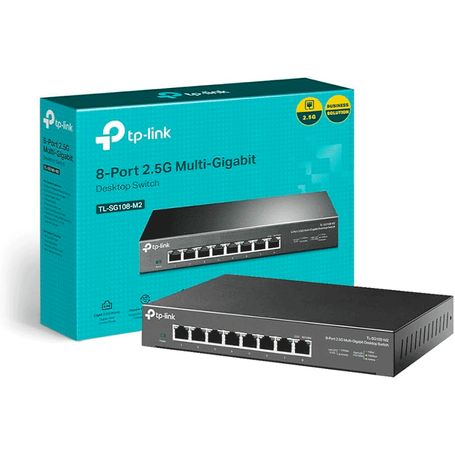 Tplink Tlsg108  Switch Gigabit No Administrable De 8 Puertos 10/100/1000 Mbps.