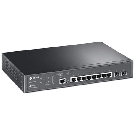 Tplink Sg3210  Switch Jetstream Administrable Con 8 Puertos 10/100/1000 Mbps Y 2 Puertos Sfp Compatible Con Administración Centr