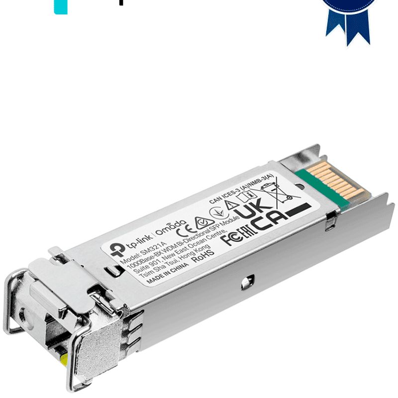 Tplink Sm321a  Transceptor Minigbic Sfp Wdm Bidireccional Monomodo 1gbase Con Alcance De 10 Km Y Conector Lc. Requiere El Modelo