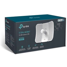 tplink cpe710  cpe de exterior 5ghz ac 867mbps 23dbi de alta ganancia mimo 2×2 ideal para aplicaciones de larga distancia pharo