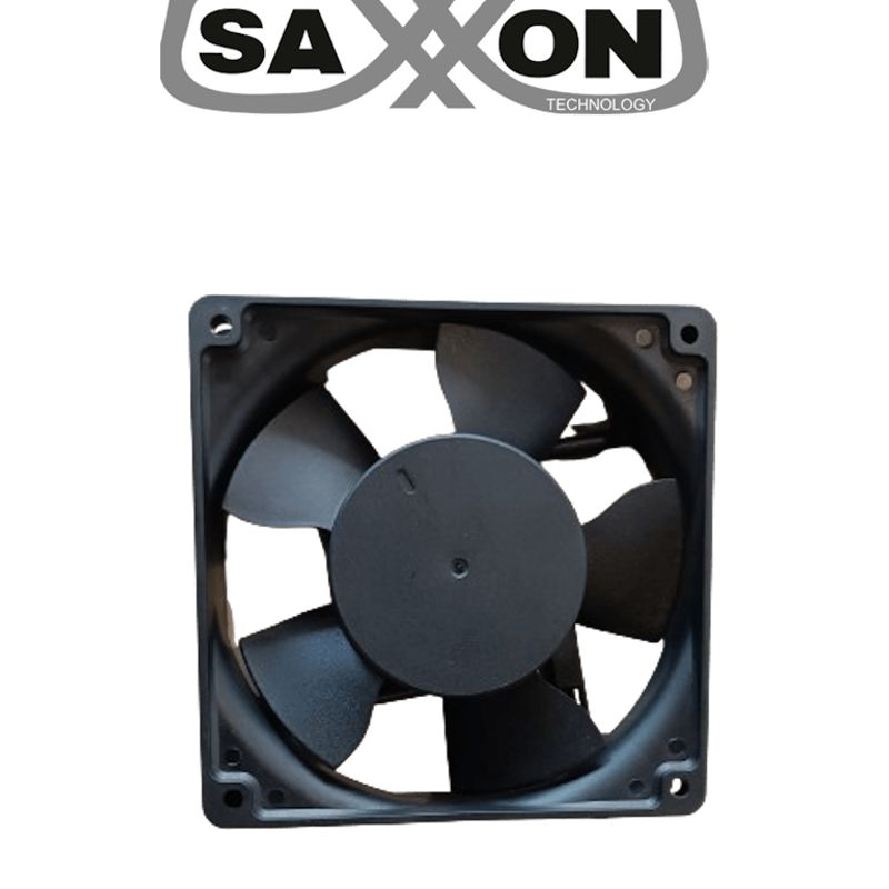 Saxxon Sxgf001 Extractor Para Gabinete / Compatible Con Gabinetes Saxxon / Color Negro /  Medidas 12 X 12 X 2.5 Cm