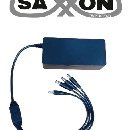 Saxxon Ka65e1205000q  Fuente De Poder Regulada / Alimentación 12 Vcc 5 Amper / 4 Conectores Macho / Voltaje De Entrada 100240v /