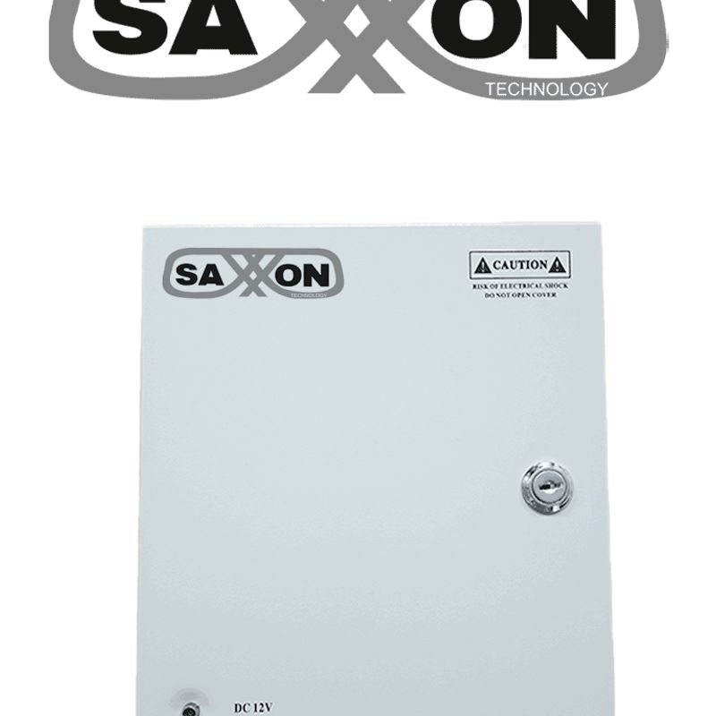 Saxxon Sx5a6ch  Fuente De Poder Profesional 12 Vcd / 6 Canales / 0.6 Amperes Por Canal / Protección Contra Sobrecargas / Led Ind