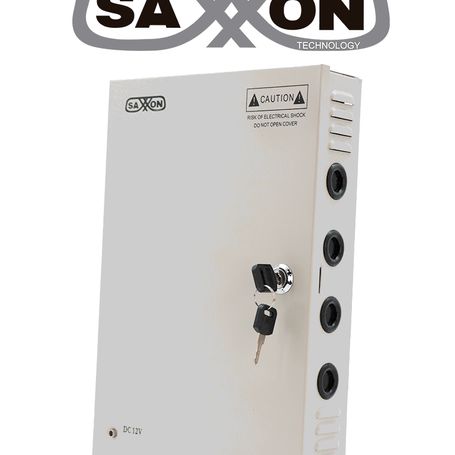 Saxxon Sx10a18ch  Fuente De Poder Profesional 12 Vcd / 10 Amperes / 18 Canales / 0.5 Amperes Por Canal / Protección Contra Sobre