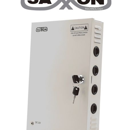 Saxxon Sx20a18ch  Fuente De Poder Profesional 12 Vcd / 20 Amperes / 18 Canales / 1.1 Amperes Por Canal / Protección Contra Sobre