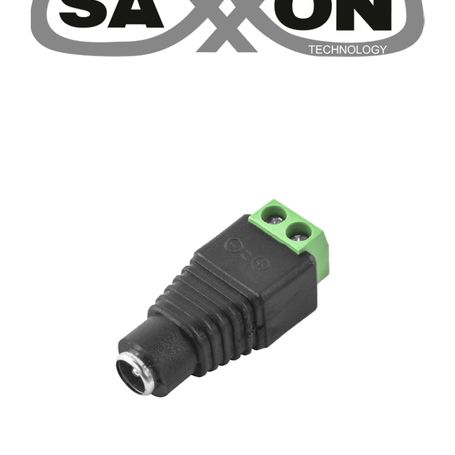 Saxxon Sx53  Adaptador Hembra / Paquete De 10 Piezas / Para Alimentación De Cámaras / Terminales Tipo Tornillo Positivo Y Negati