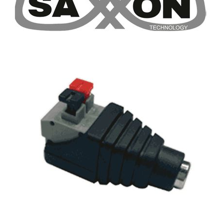 Saxxon Sx53a  Adaptadores Hembra Tipo Jack Polarizado / Paquete De 10 Piezas / Terminales De Presión / Fácil Instalación/ 12v