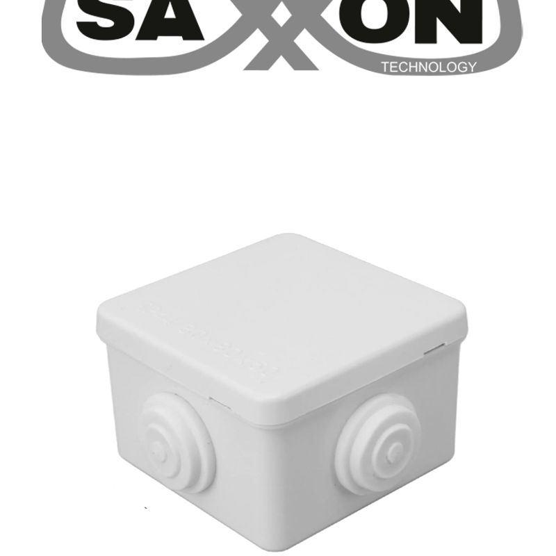 Saxxon Sxwd008  Caja De Conexiones Con 4 Entradas / Pvc Libre De Halógenos / Compatible Con Cámaras Bullet / Domo / Dimensiones 