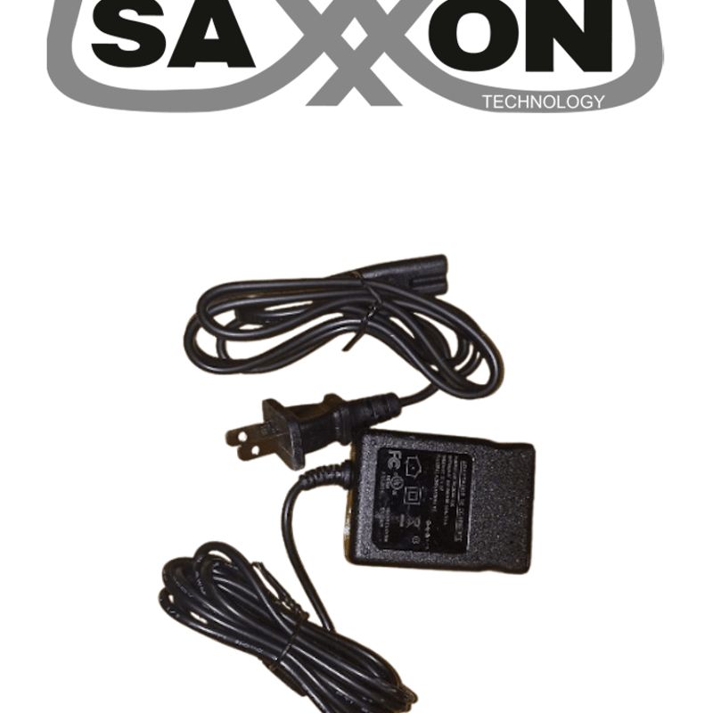 Saxxon Sw00120100s10  Fuente De Poder Regulada / 12v Cc 1 Amper / Conector Macho / Voltaje De Entrada 100240v / Ideal Para Cámar