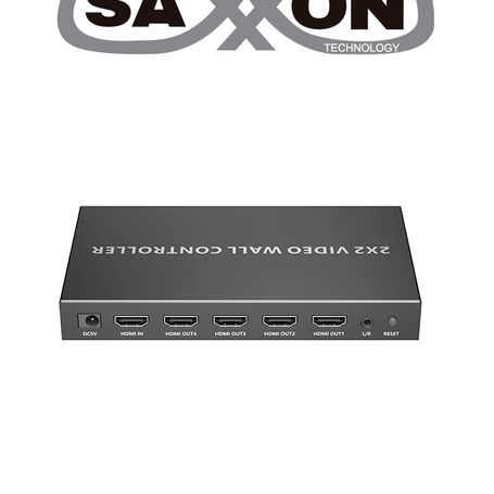 Saxxon Lkv104vw Controlador De Videowall De 2 X 2/ Resolución 1080p A 60 Hz/ Distribuye 1 Entrada Hdmi En 4 Pantallas/ Múltiples