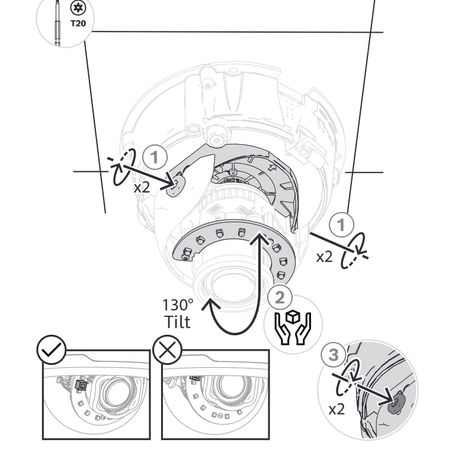 Bosch Vnde3513al   Domo Fijo 5mp Hdr 310mm Ir Ip66