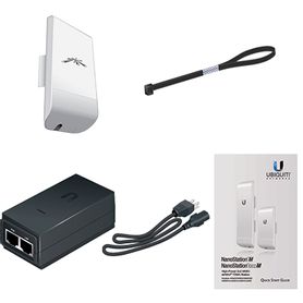 ubiquiti nanostation locom5  radio airmax 58ghz para exteriores con antena integrada tipo panel de 13 dbi mimo potencia de 23 d