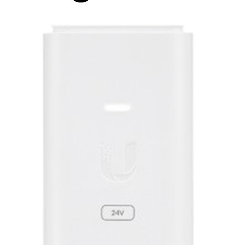 Ubiquiti  Poe247wgwh  Inyector Poe Gigabit Con Protección Contra Descargas Alimentación De 24v Dc A 0.3a Y Capacidad Para Reset 