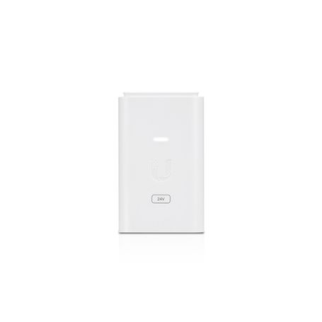 Ubiquiti  Poe247wgwh  Inyector Poe Gigabit Con Protección Contra Descargas Alimentación De 24v Dc A 0.3a Y Capacidad Para Reset 