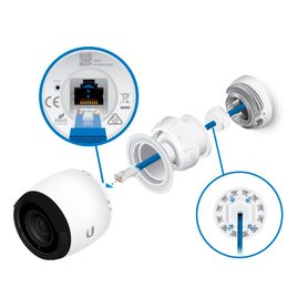 ubiquiti uvcg4pro  cámara ip bullet para exterior 8 mp 4k lente varifocal 41 123 mm iluminadores ir 15 mts poe micrófono integr