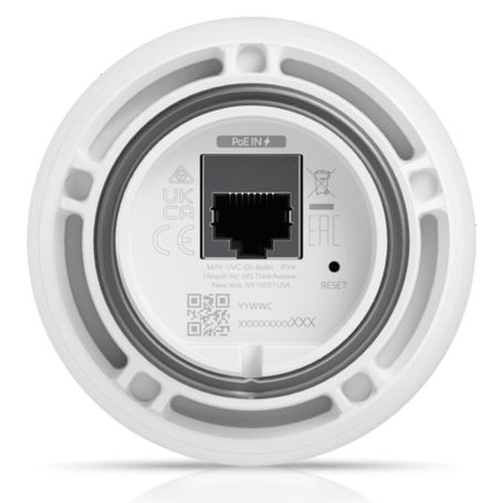 Ubiquiti Uvcg5bullet  Cámara Ip Bullet Para Exterior 4 Mp Con Iluminadores Ir 9 Mts Lente Fijo Micrófono Integrado Y Detección D