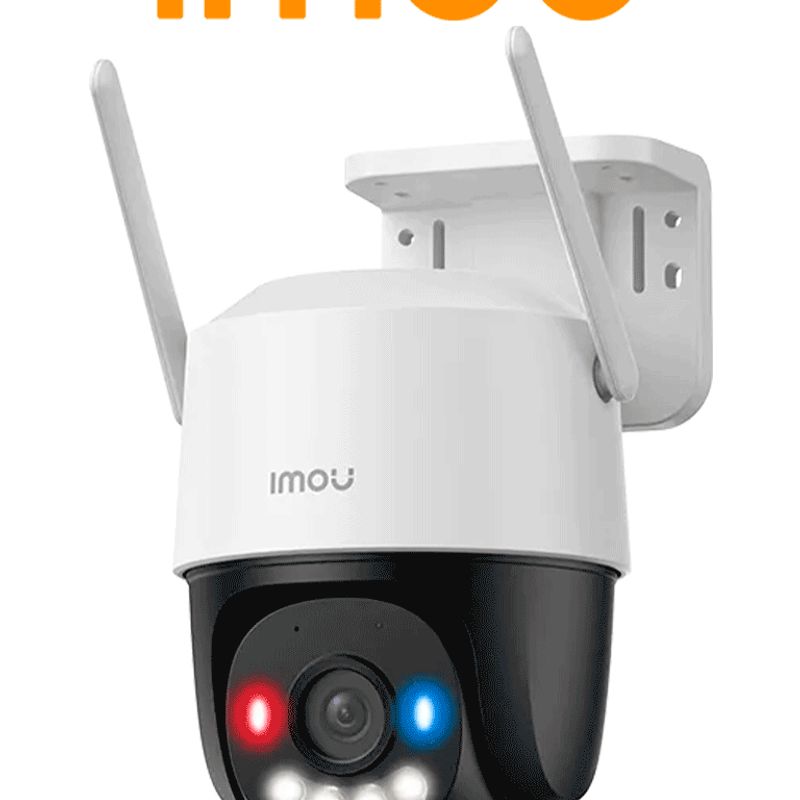 Imou Cruiser Sc 3mp (ipck7fn3h0we)  Cámara Ip Pt De 3 Megapixeles/ Wifi/ Full Color/disuasión Activa Luces Rojoazul/ Audio 2 Via