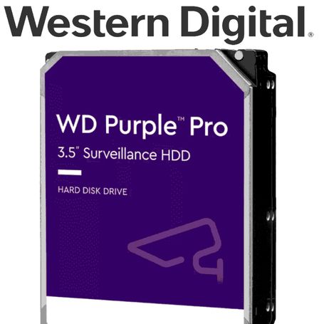 Western Digital Wd121purp  Disco Duro 12 Tb / Serie Purple Pro / 3.5 Sata3/ 6gb / S 256mb 24x7 / Dvr Y Nvr De 116 Bahias Y  164 