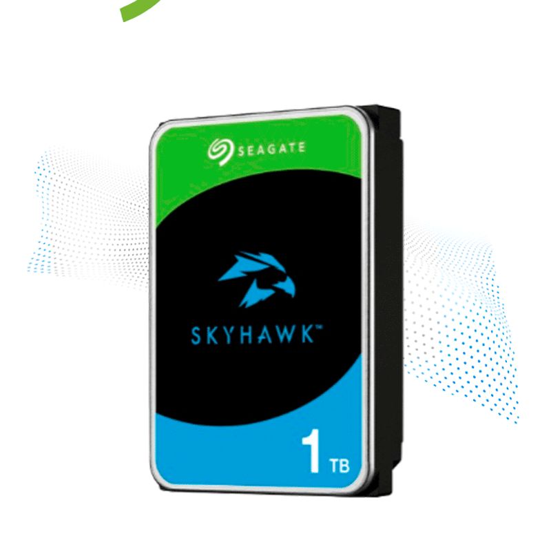 Seagate St1000vx013  Disco Duro De 1tb Serie Skyhawk 3.5 / Sata Iii / 6gbit/s / 6400 Rpm / 256 Mb Caché 