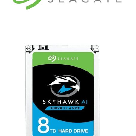 Seagate St8000ve001  Disco Duro De 8 Tb Skyhawk 7200 Rpm Sata3 6gb/s 64 Mb Recomendado Para Videovigilancia