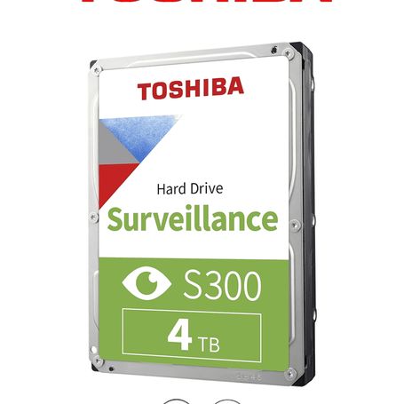 Toshiba Hdwt840uzsva  Disco Duro De 4 Tb Serie S300 Especial Para Videovigilancia Ideal Para Trabajo 24/7 Interfaz Sata 3.5 5400