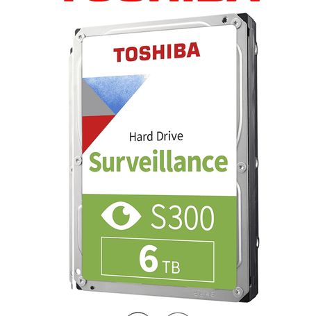  Toshiba Hdwt860uzsva  Disco Duro De 6 Tb Serie S300 Especial Para Videovigilancia Ideal Para Trabajo 24/7 Interfaz Sata 3.5 540