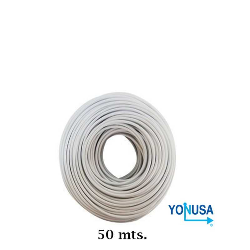 Yonusa Cda50  Bobina De Cable Bujia Con Doble Aislado De 50 Mts Para Uso En Cercas Eléctricas Con Energizadores Yonusa/ Calibre 