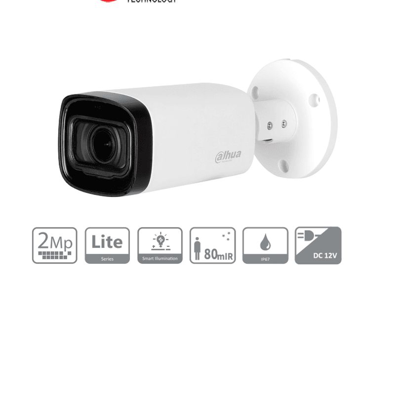 Dahua Hachfw1200rnz2712s6  Camara Bullet De 2 Megapixeles/ 1080p/ Lente Motorizado De 2.7 A 12 Mm/ Super Adapt/ Ir De 80 Metros/