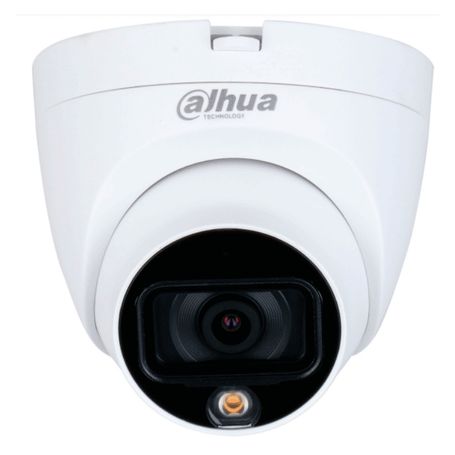 Dahua Dhhachdw1209tlqnaled0280bs3  Cámara Domo Full Color De 2 Mp Con Lente De 2.8mm Y Ángulo De 103°. Micrófono Integrado Ilumi