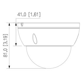 dahua dhipchdbw2241es cámara ip domo antivandálica de 2 megapixeles wizsense lente de 28mm videoanaliticos con ivs 106 grados d