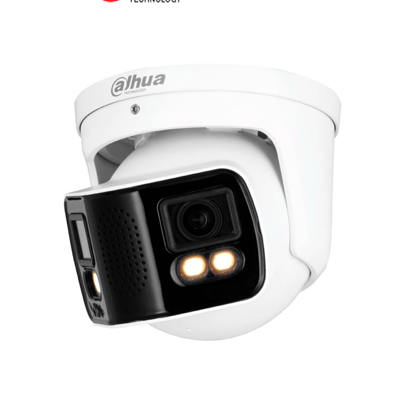 Dahua Ipcpdw5849a180e2aste Cámara Ip Full Color Con Visión De 180° Y Doble Lente De 4 Mp. Ofrece Protección Perimetral Mapa De C