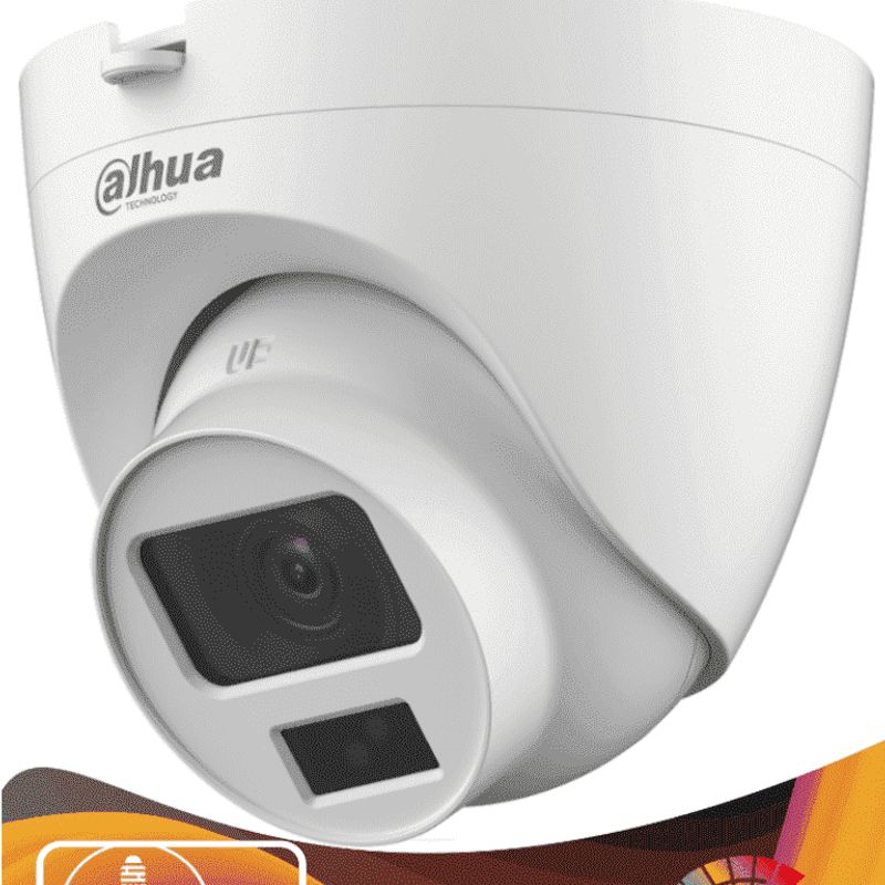 Dahua Hachdw1500clqila  Camara Domo De 5 Megapixeles/ Iluminación Dual Inteligente  Fullcolor/ Lente De 2.8 Mm/ 106 Grados De Ap