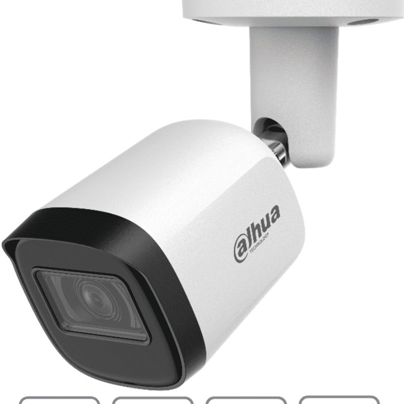 Dahua Hacb2a51nu28s2  Camara Bullet De 5 Megapixeles/ Lente De 2.8mm/ Angulo De Visión 106 Grados/ Ir De 30 Mts/ Ip67/ Metalica/