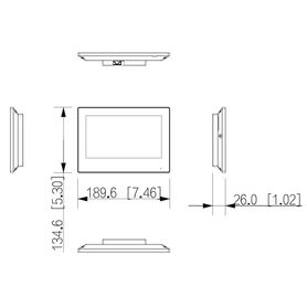 dahua ktw02  kit de videoportero ip wifi monitor de 7 pulgadas wifi 61 es de alarma soporta poe frente de calle con camara de 2