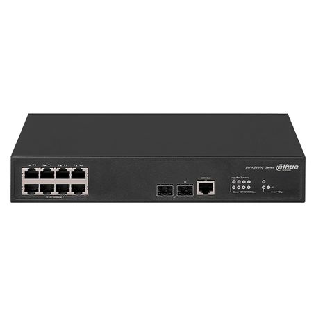 Dahua Dhas43008gt2gf  Switch Gigabit Administrable De Capa 2 Con 8 Puertos 10/100/1000 Baset Y 2 Ranuras Sfp De 1 Gbps. Ofrece U