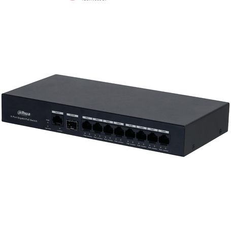 Dahua Dhpfs31108gt65  Switch Poe Inteligente Con 8 Puertos Gigabit 60w De Potencia Total Y Switching De 20 Gbps. Ideal Para Alim