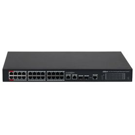 dahua dhs422824gt240 switch poe gigabit administrable con 24 puertos poe ideal para transmisión de larga distancia hasta 250 m 