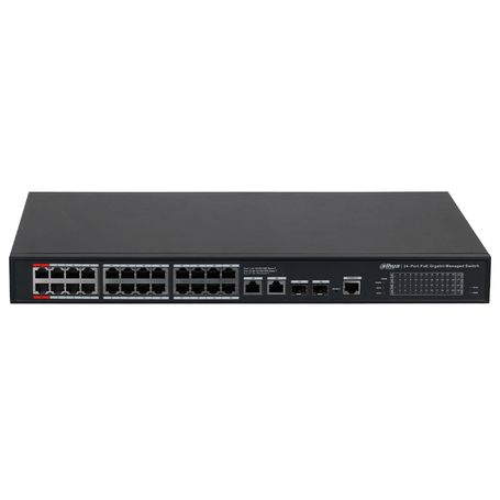 Dahua Dhs422824gt240 Switch Poe Gigabit Administrable Con 24 Puertos Poe Ideal Para Transmisión De Larga Distancia (hasta 250 M)