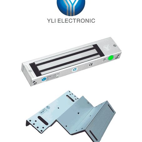 Yli Ym500nledpack  Paquete De Cerradura Magnética Con Indicador Led Y Soporte Mbk500nzl  Control De Acceso Para Interiores  500 