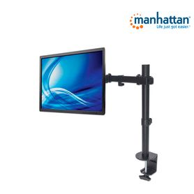 manhattan 461542  soporte de escritorio para monitores de 13 a 32 pulgadas 8 kg de carga brazo doble articulado ajuste horizont