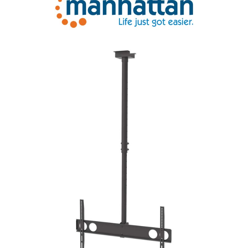 Manhattan 423625  Soporte Para Tv /  Montaje En Techo/  Con Inclinación /  Para Pantallas Planas De 37 A 70  / Soporta Hasta 50 