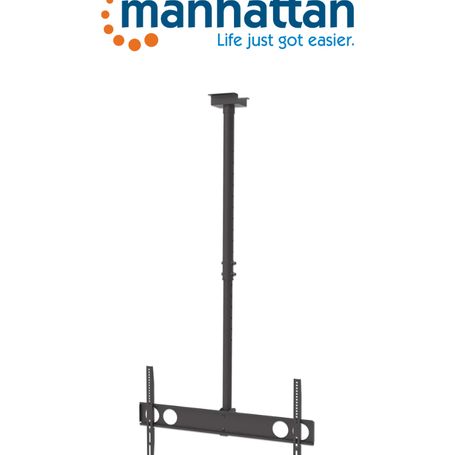 Manhattan 423625  Soporte Para Tv /  Montaje En Techo/  Con Inclinación /  Para Pantallas Planas De 37 A 70  / Soporta Hasta 50 