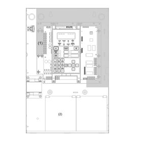 kidde ffx64rsp  panel de alarma contra incendio  capacidad de 64 puntos  2 nacs  rojo  110v  espanol60742