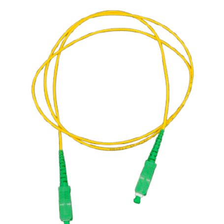 Tce   Lmnfoscasca01  Jumper Scsc Monomodo / Apc / Simplex 2 Mm / 1 Metro / Amarillo  Fo