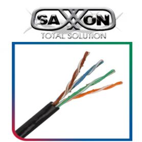 saxxon outpcat5egcopext cable utp 100 cobre de 305m categoria 5e con gel exterior color negro para aplicaciones cctv y redes317