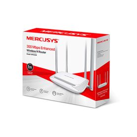 mercusys mw325r   router inalámbrico n con velocidad mejorada de 300 mbps en la frecuencia de 24 ghz posee 1 puerto wan y 3 pue