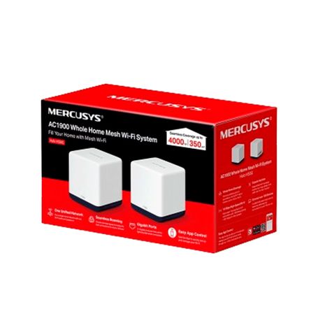 Mercusys Halo H50g (2pack)  Sistema Wifi Mesh Ac1900 Para Todo El Hogar Con Red Unificada Roaming Continuo Cobertura Completa Do